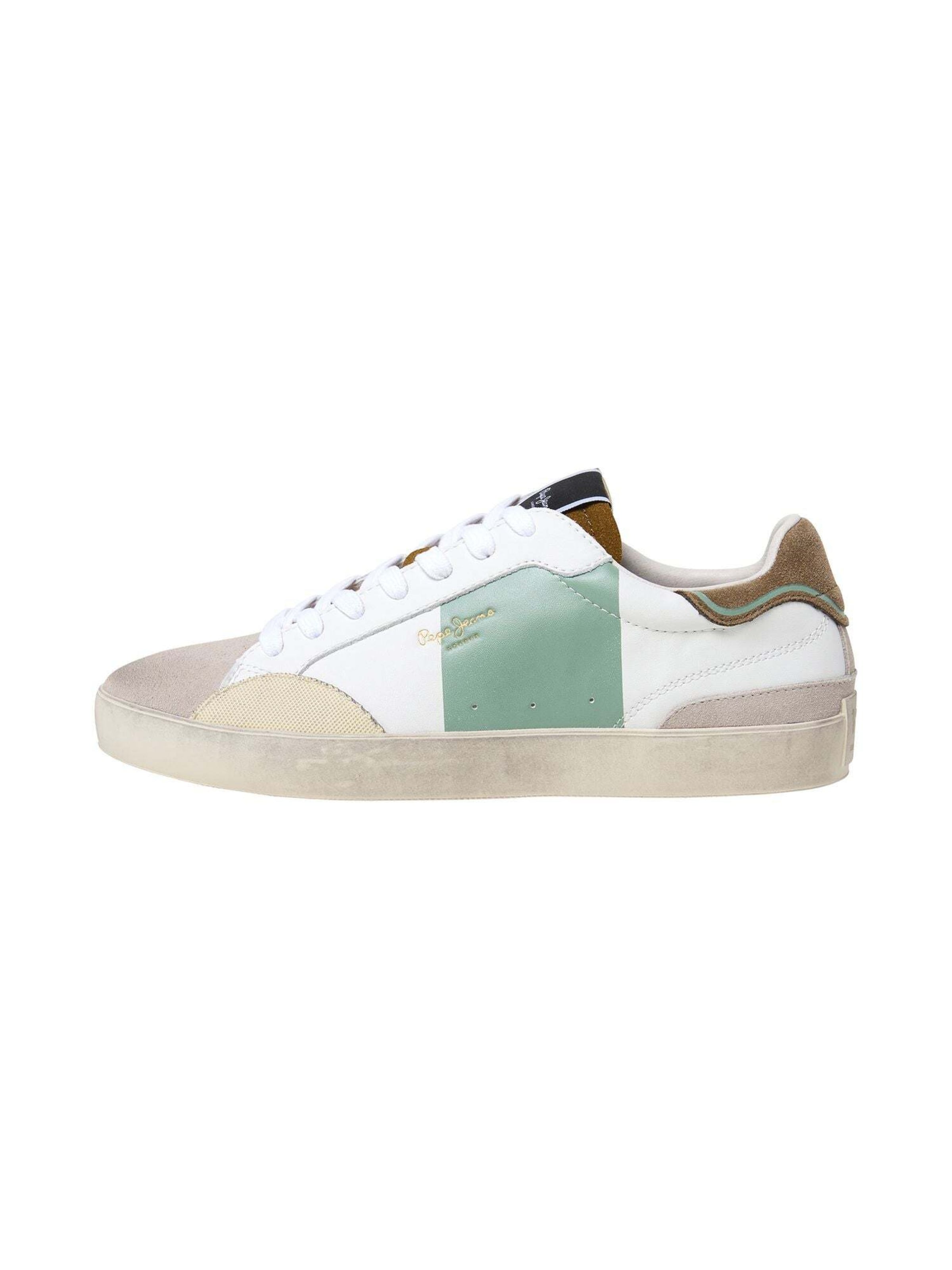 Sneaker bassa 'Lane' di Pepe Jeans in verde: frontale