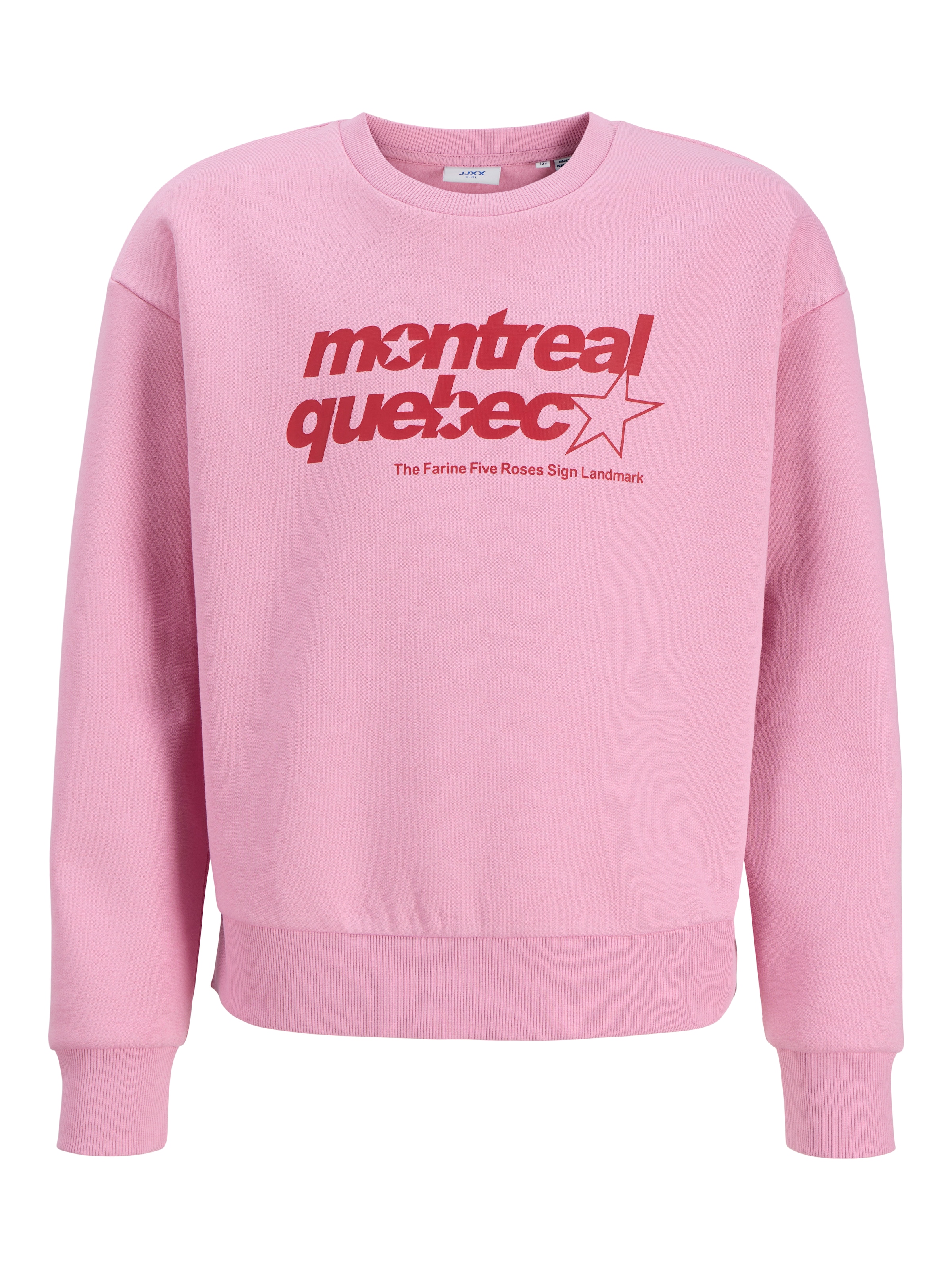 Sweat-shirt 'JXMERLE' JJXX en rose : devant