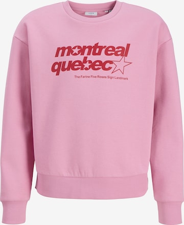 Sweat-shirt 'JXMERLE' JJXX en rose : devant