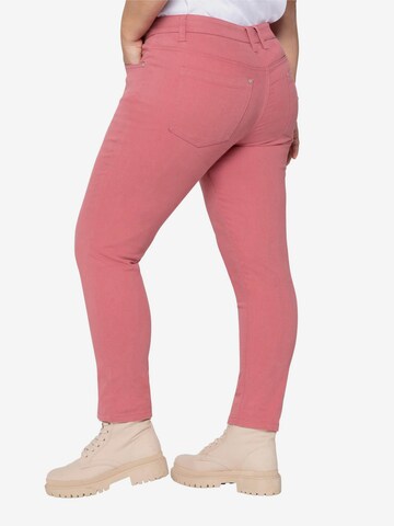 sheego by Joe Browns Slim fit Pants in Pink