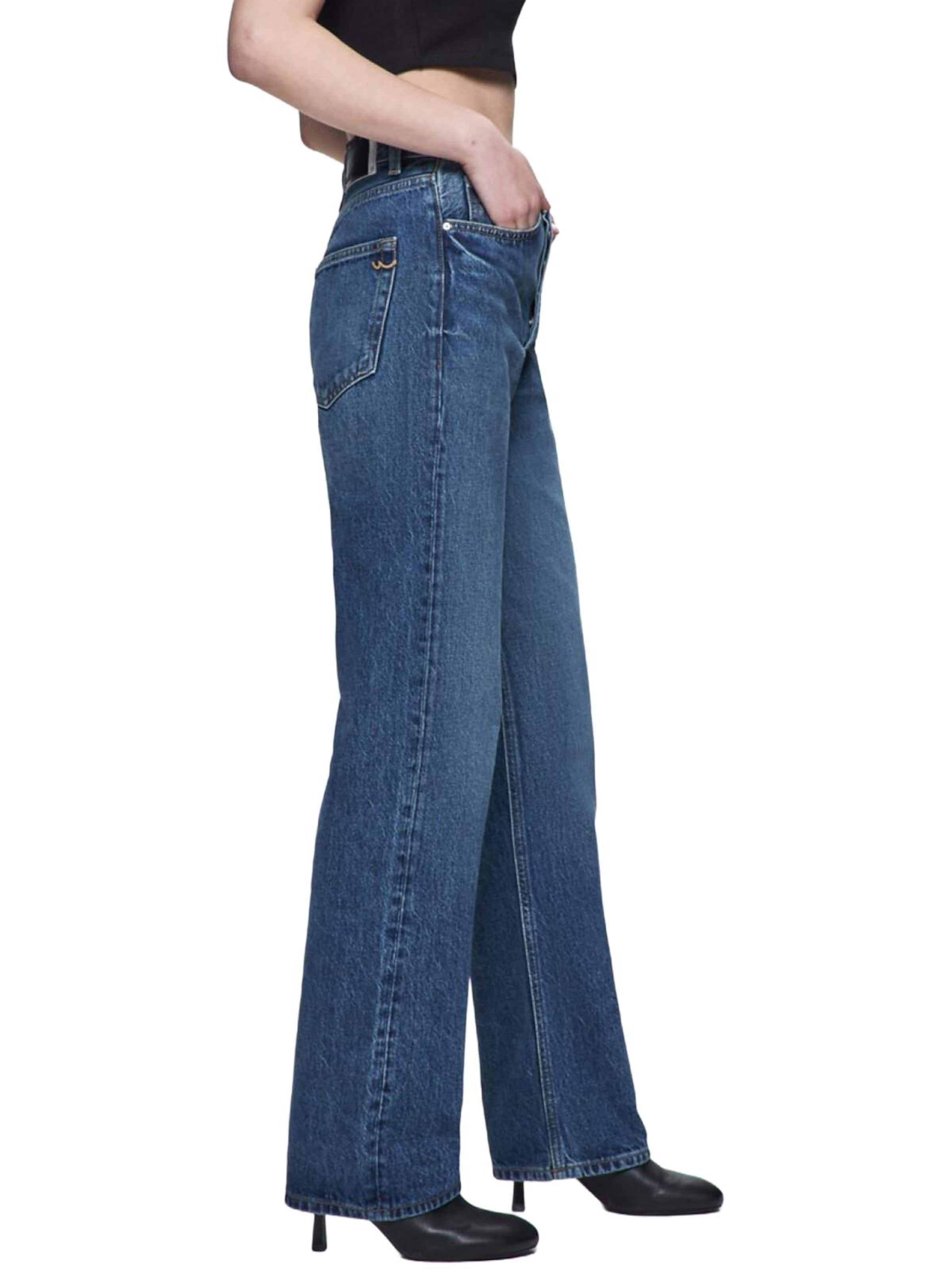 LTB Jeans Regular Jeans 'LTB Jeans Vanetta Straight Leg High Waist Mid Indigo Jeanshose' in Blauw