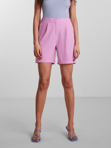 Y.A.S Pleat-Front Pants 'HELEN' in Pink: front