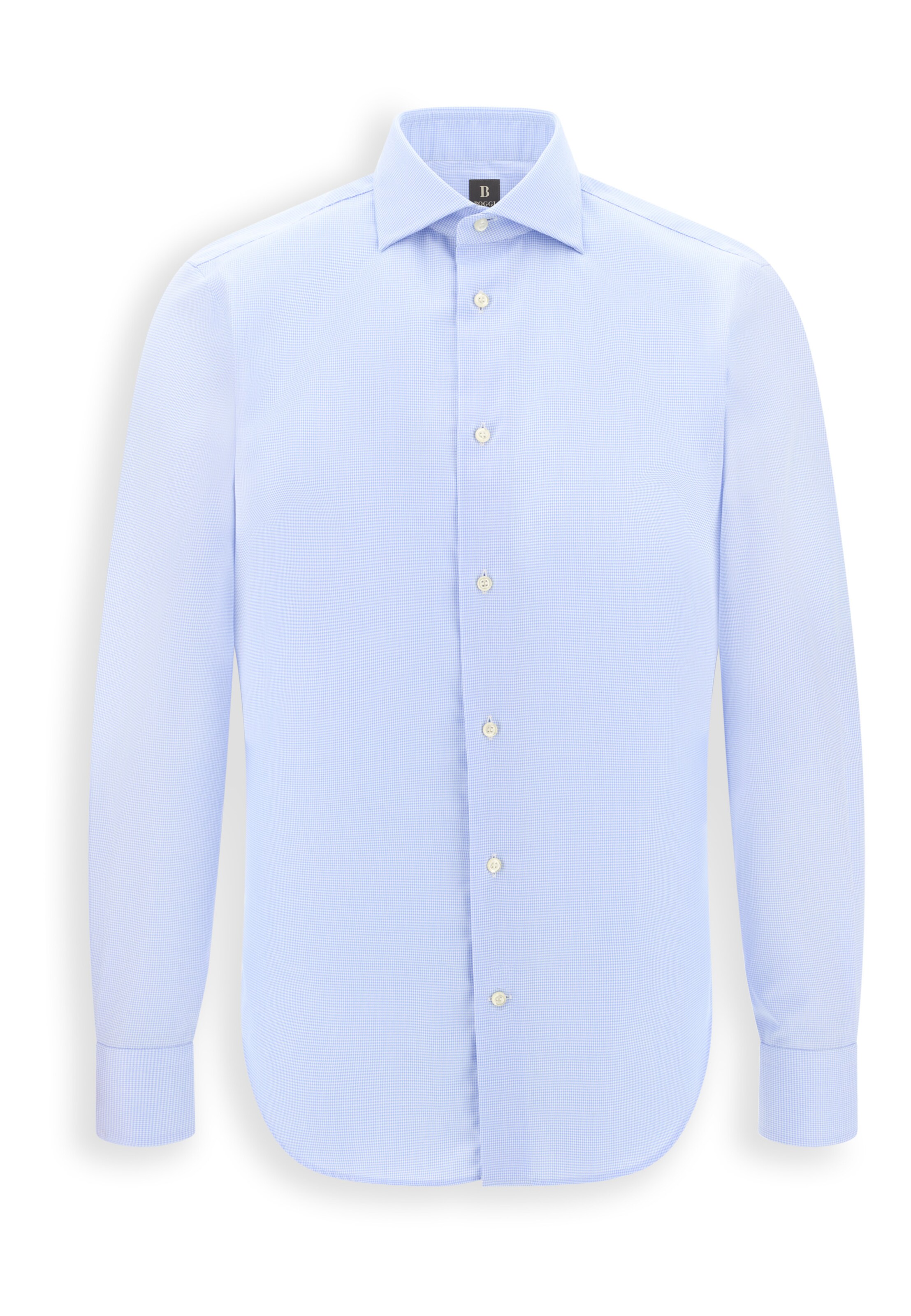 Coupe regular Chemise Boggi Milano en bleu : devant