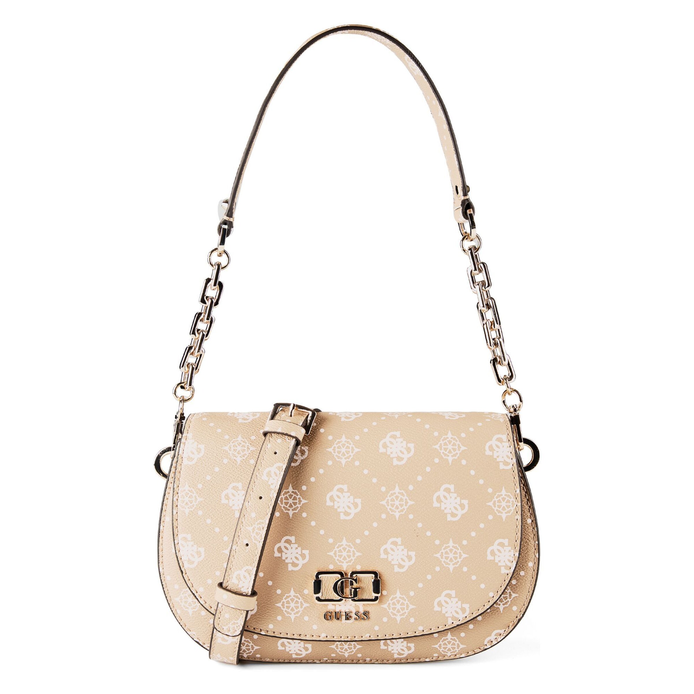 Borsa a spalla 'Emelie' di GUESS in marrone: frontale