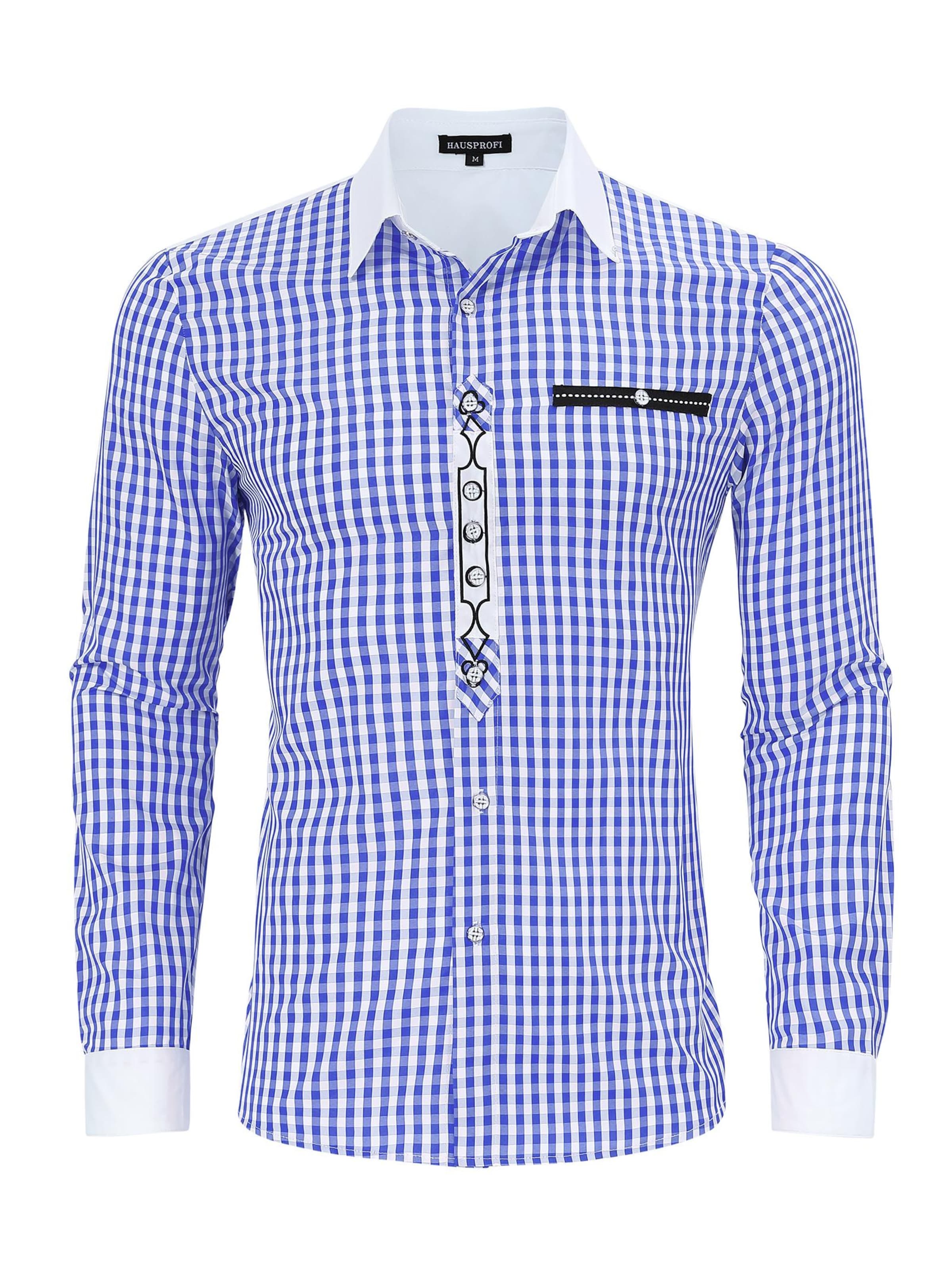 Yesfashion Traditional Shirt in Blue: front