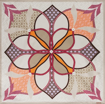 Foulard ' FLOWER MANDALA' di Roeckl in beige: frontale