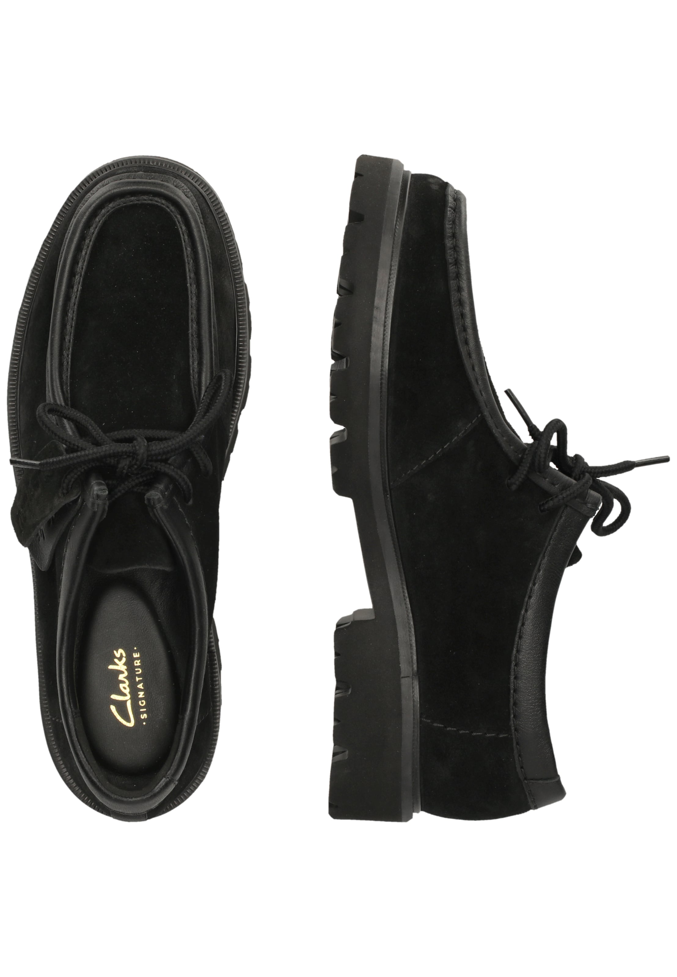CLARKS Lace-up shoe 'Cleyhill Seam' in Black