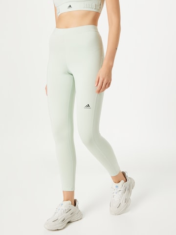 ADIDAS SPORTSWEAR Regular Workout Pants 'Run Icons ' in Green: front