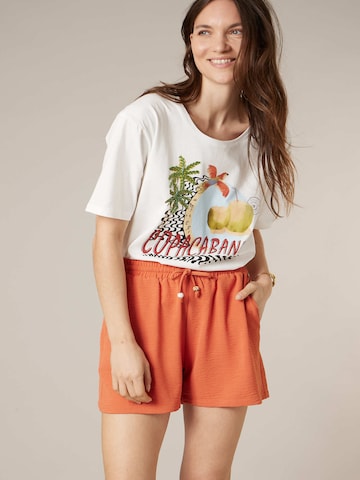 T-shirt 'ALBANE' Deeluxe en blanc : devant