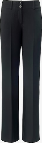 Pantalon à plis Fadenmeister Berlin en noir : devant