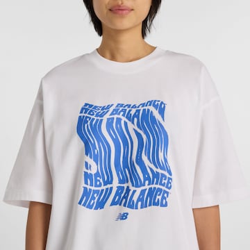 new balance T-Shirt 'Wavey' in Weiß