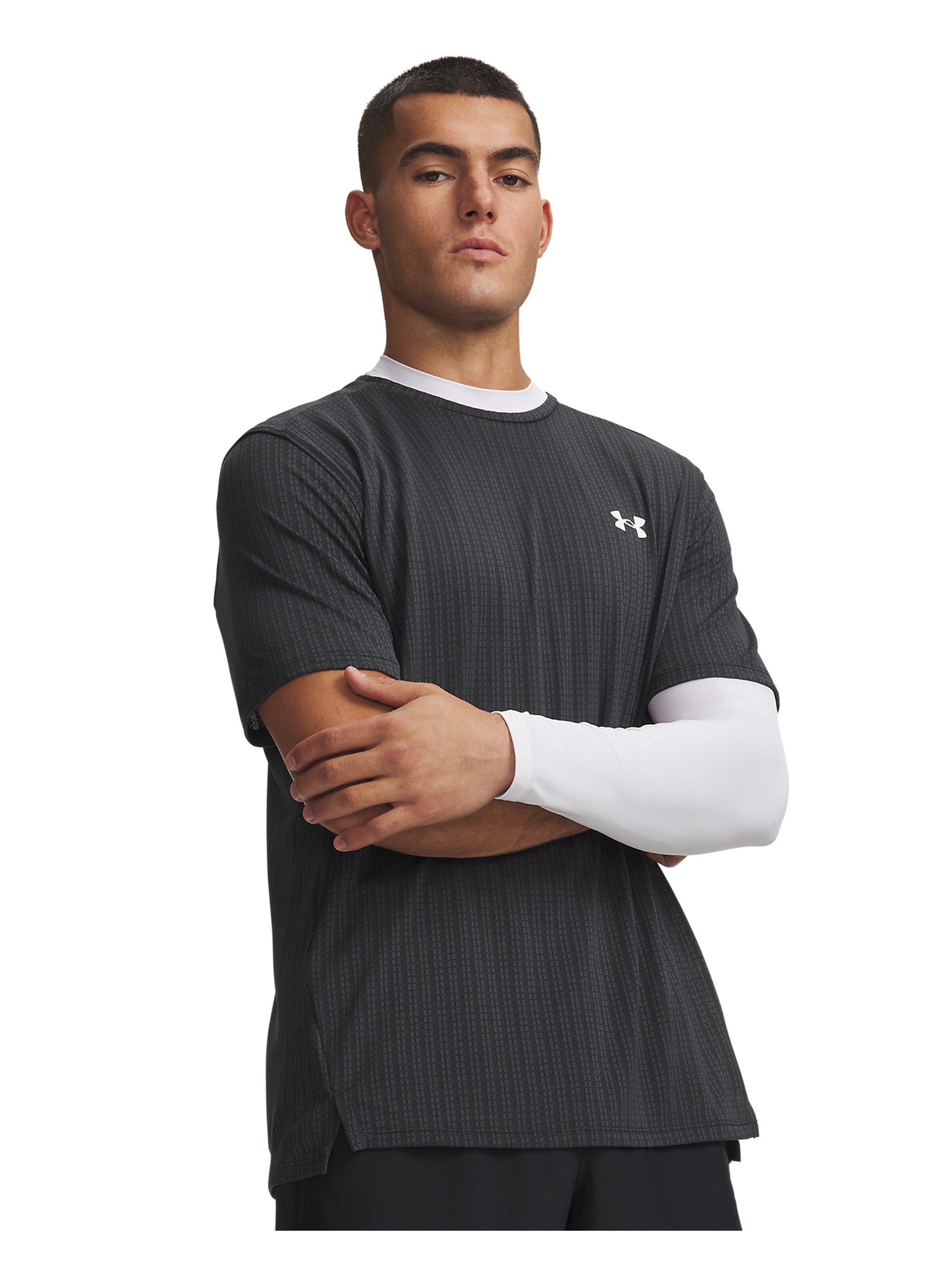 UNDER ARMOUR Functioneel shirt 'Tech Vent' in Zwart: voorkant