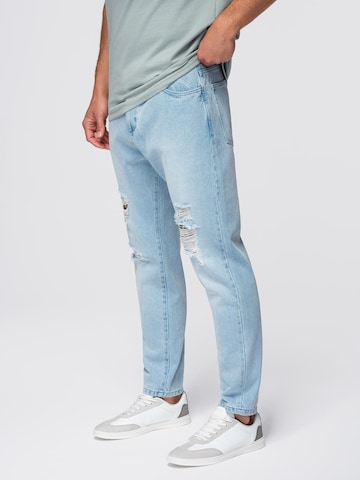 Ombre Tapered Jeans 'Carrot' in Blue
