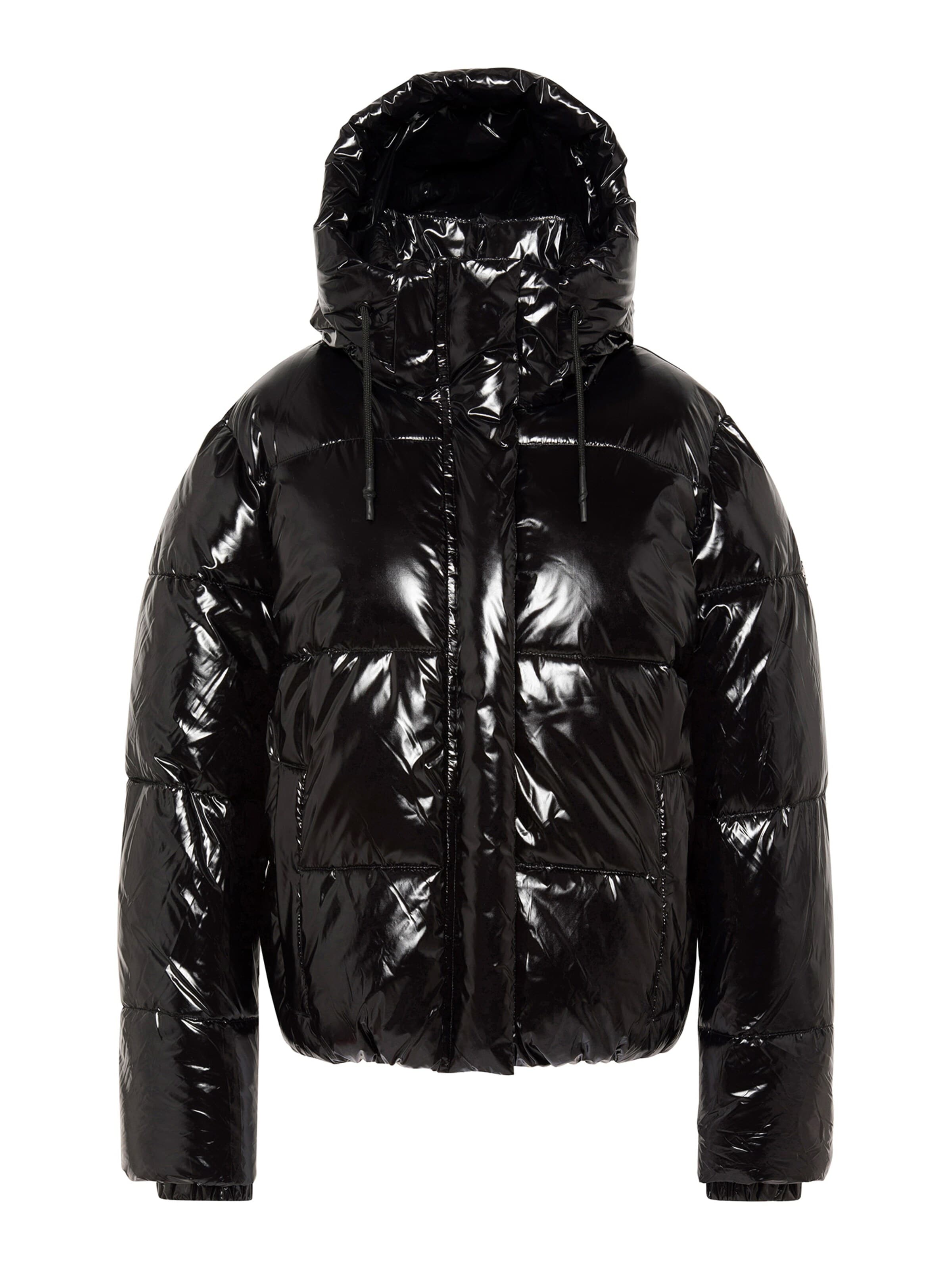 Schott NYC Wintermantel in Schwarz