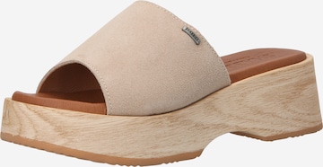 SHABBIES AMSTERDAM Pantoletter i beige: forside