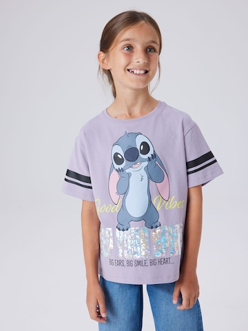 NAME IT - Camiseta 'NKFDYMI STITCH' en lila: frente