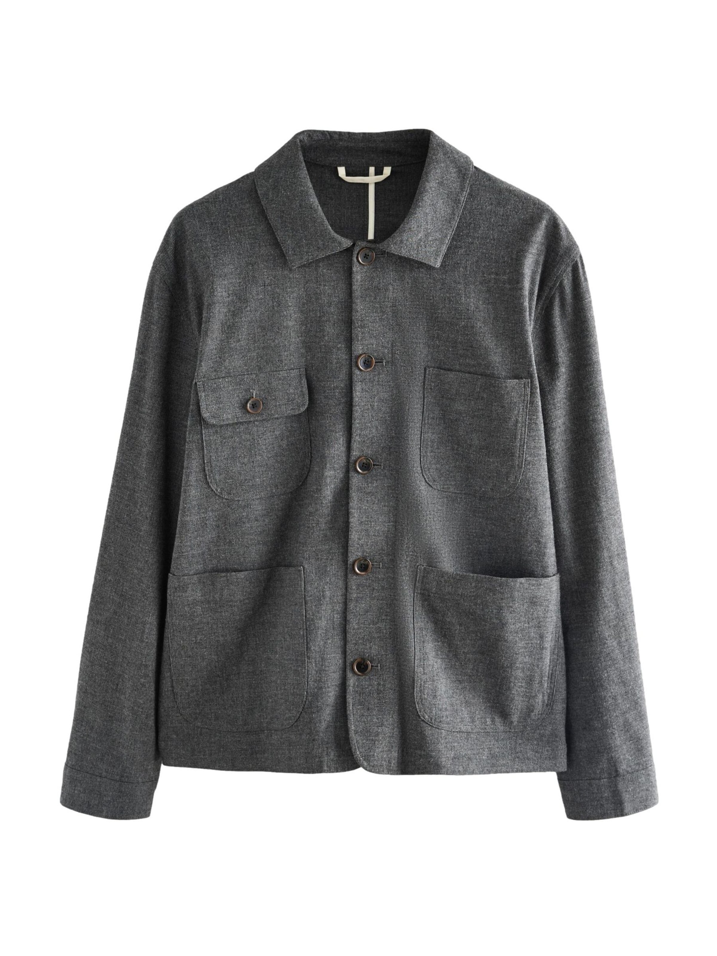 Next Jacke in Grau: Vorderseite