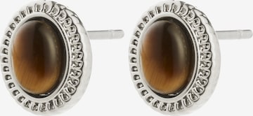 Pilgrim - Brincos 'Between' em prata: frente