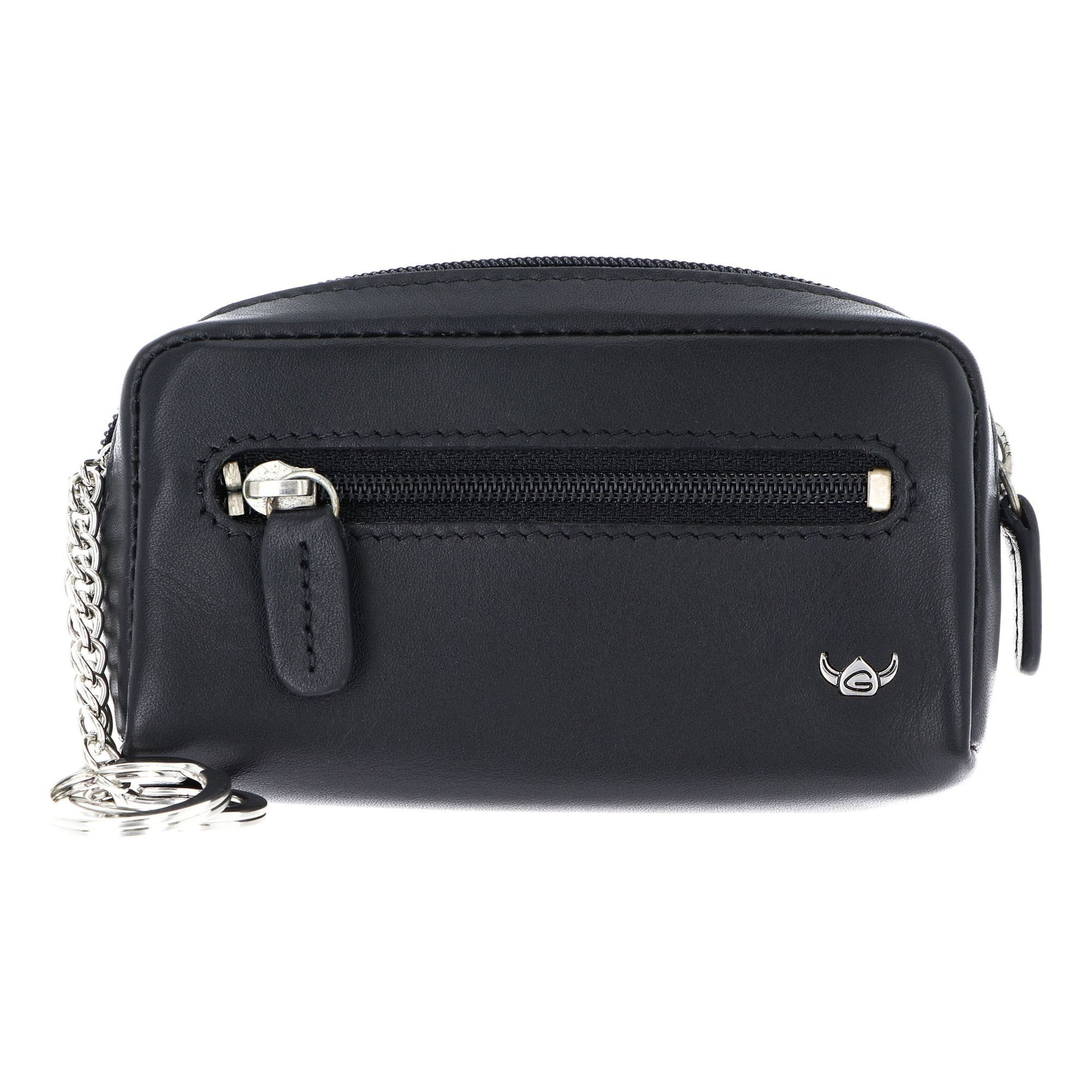 GOLDEN HEAD Etui 'Polo' in Schwarz: Vorderseite