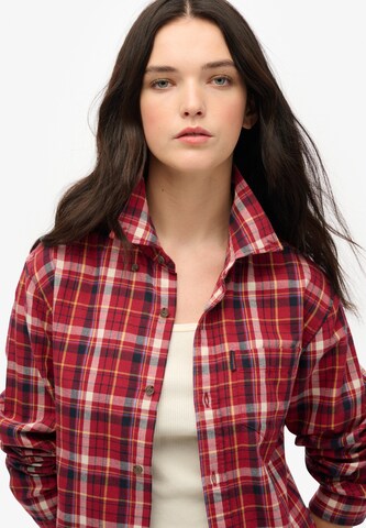 Superdry Regular fit Blouse in Rood