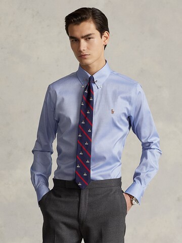 Polo Ralph Lauren - Regular Fit Camisa clássica em azul: frente