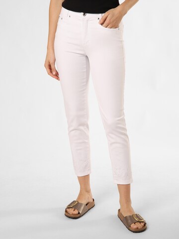 Anna Montana Slim fit Jeans ' Angelika ' in White: front