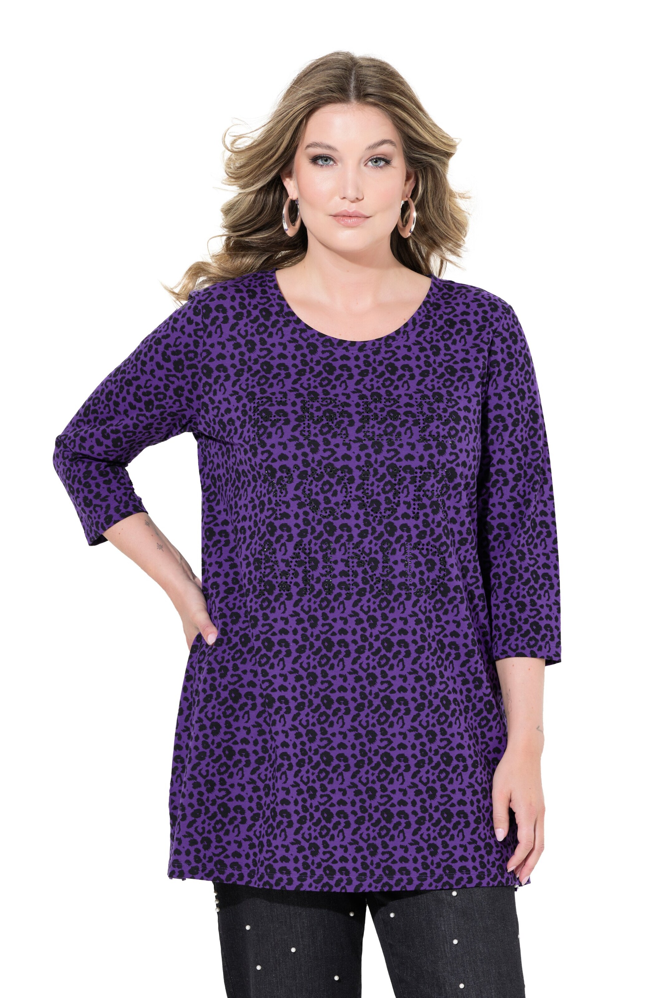 MIAMODA Shirt in Purple: front