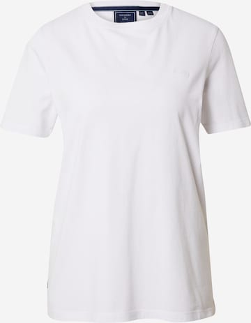 T-shirt Superdry en blanc : devant