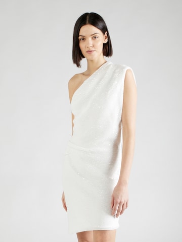IRO Koktejlové šaty – bílá: přední strana