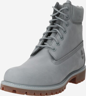 Bottes à lacets TIMBERLAND en gris : devant