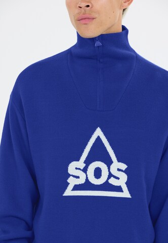 SOS Athletic Sweater 'Tignes' in Blue