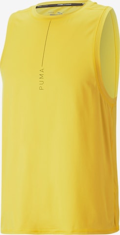 PUMA - Camiseta funcional en amarillo: frente