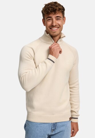 INDICODE JEANS Sweater 'Swift' in Beige