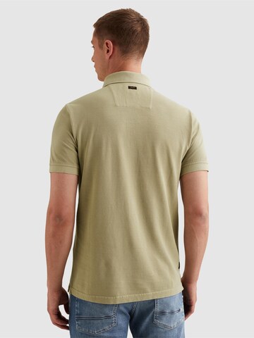 T-Shirt 'Polo shirt with garment-dye wash and tailwing logo' PME Legend en vert
