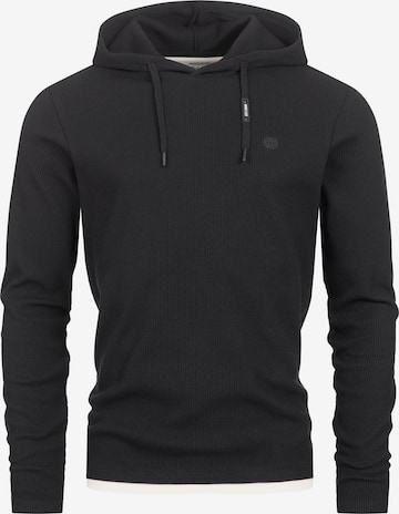 INDICODE JEANS Sweatshirt 'Marto' in Zwart: voorkant