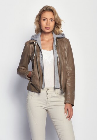 Maze Between-Season Jacket in Brown: front