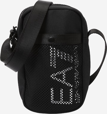 juoda EA7 Emporio Armani Rankinė su ilgu dirželiu: priekis