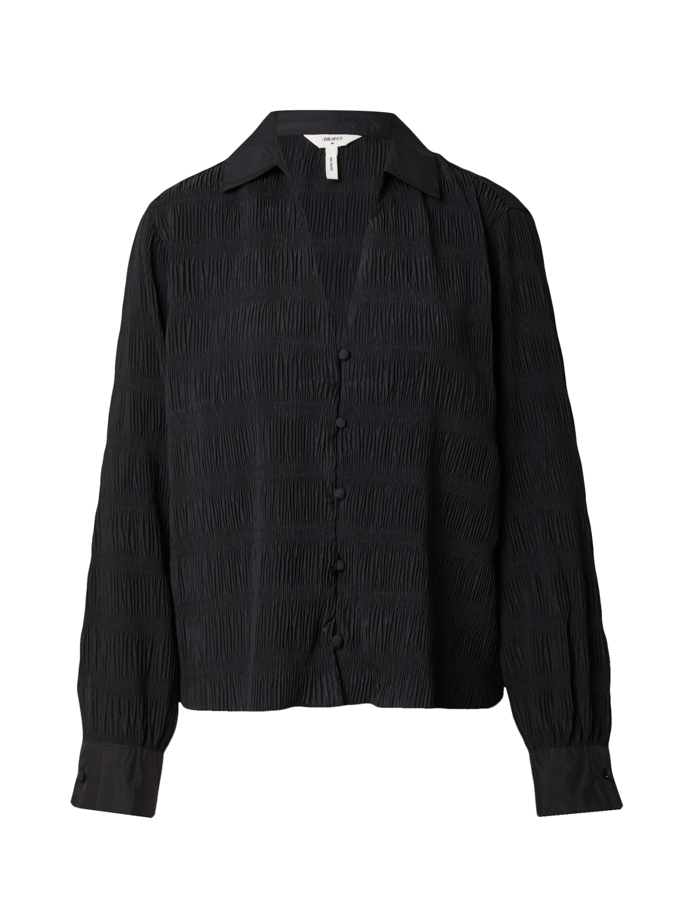 Chemisier 'STINA' OBJECT en noir : devant