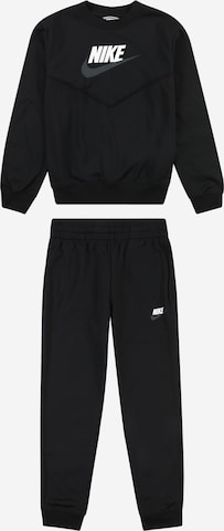 Nike Sportswear - Fato de jogging em preto: frente