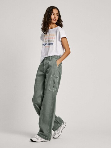 Pepe Jeans Loosefit Bundfaltenjeans in Grün