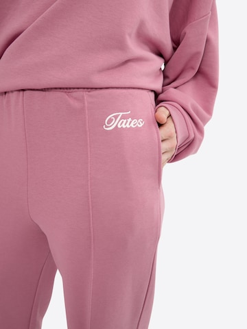 TATES Regular Workout Pants 'Light' in Red