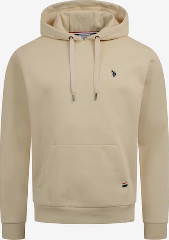U.S. POLO ASSN. Sweatshirt in Beige: front