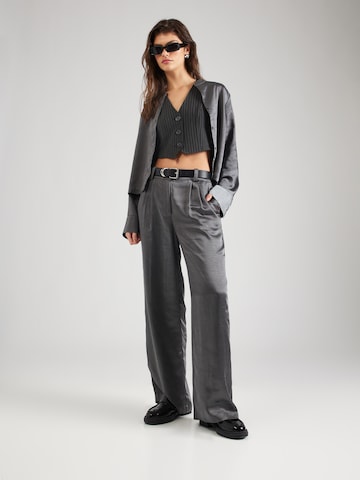 Wide Leg Pantalon à pince 'Hudson' modström en gris