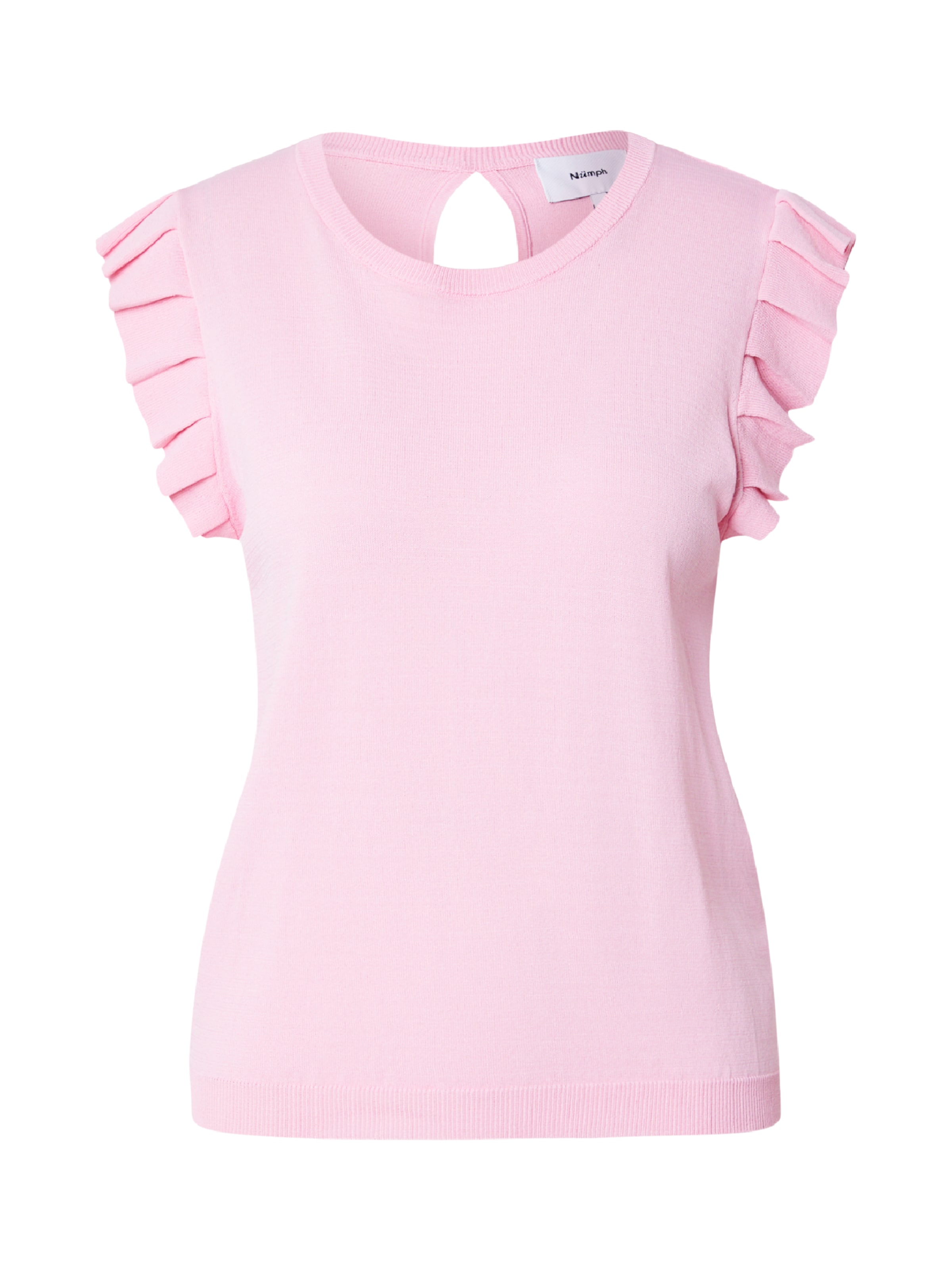 NÜMPH - Top de malha 'FIANA' em rosa: frente