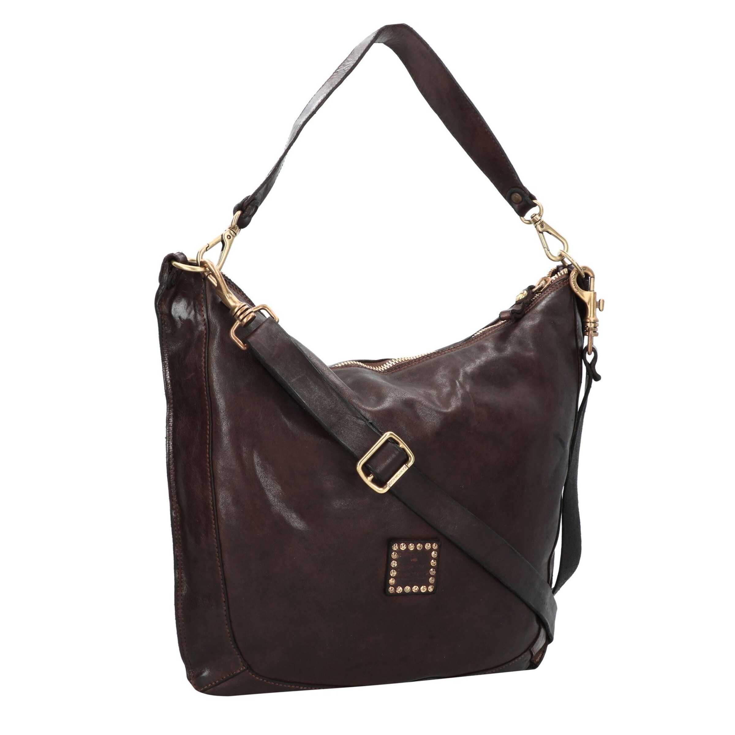 Campomaggi Schoudertas 'Mogano ' in Bruin