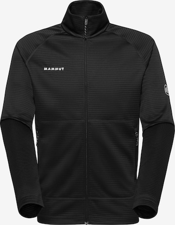 MAMMUT Funktionsfleecejacke in Schwarz: Vorderseite