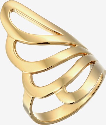 Nenalina Ring 'Wellen' in Gold: front