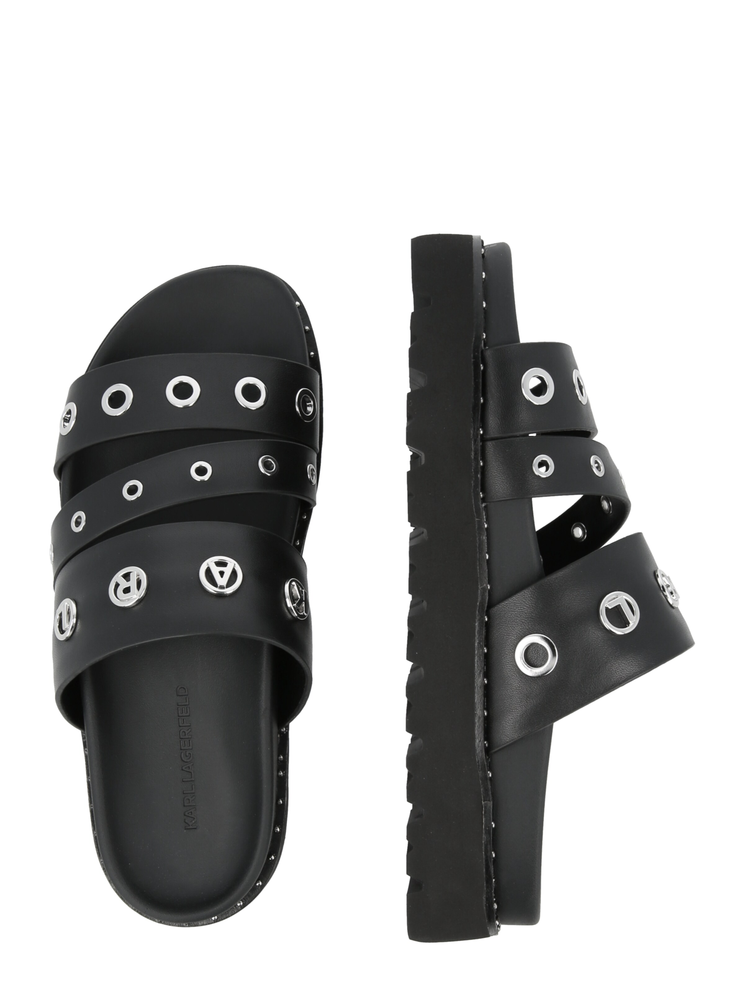 Karl Lagerfeld Pantofle – černá