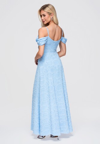 Robe de soirée 'DLR388' Ombre en bleu