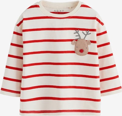 Tricou Next pe brocart / gri închis / roșu / alb, Vizualizare produs